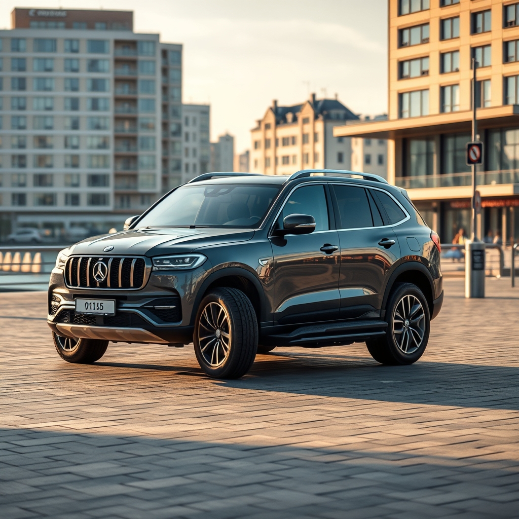 Гоночный трек с барьерами и разметкой, вид сбоку в солнечный день