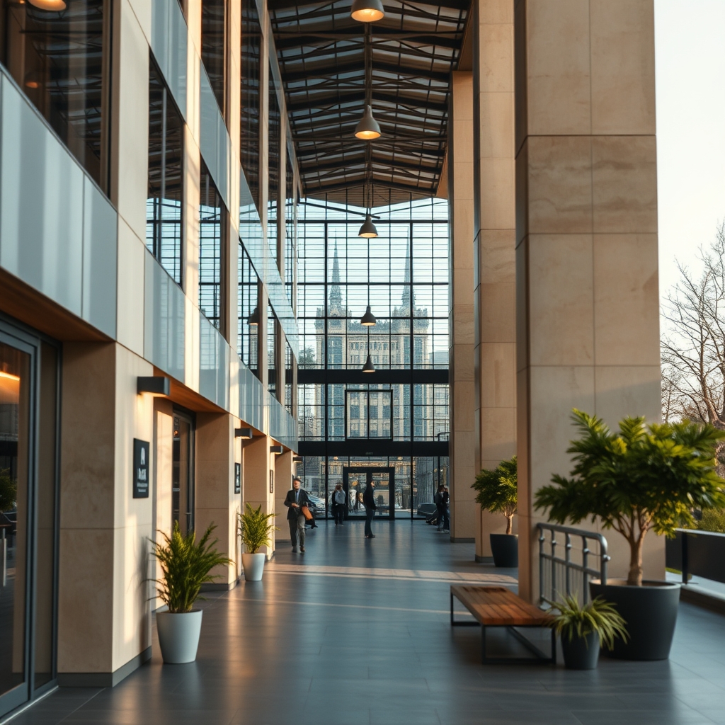 Электрический кроссовер у современного дома